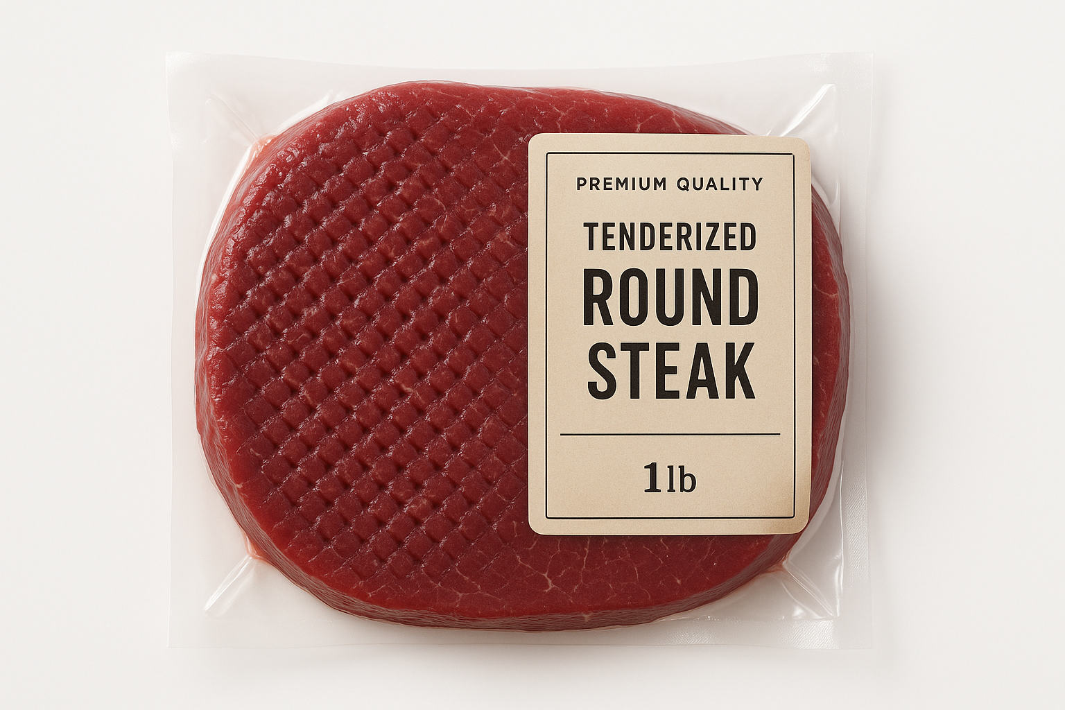 Tendorized Round Steak 1lb Pkg